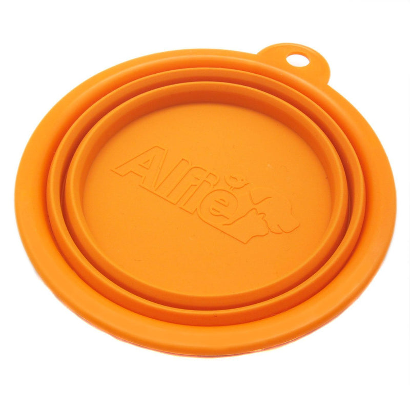 [Australia] - Alfie Pet - ROS Silicone Pet Expandable/Collapsible Travel Bowl - Size: 1.5 Cups Orange 