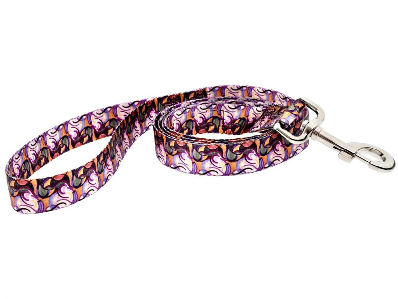 [Australia] - DoggyRide Fashion Dog Leash, 5-Feet, Van Heemskerck Bild84, Pink/Purple 