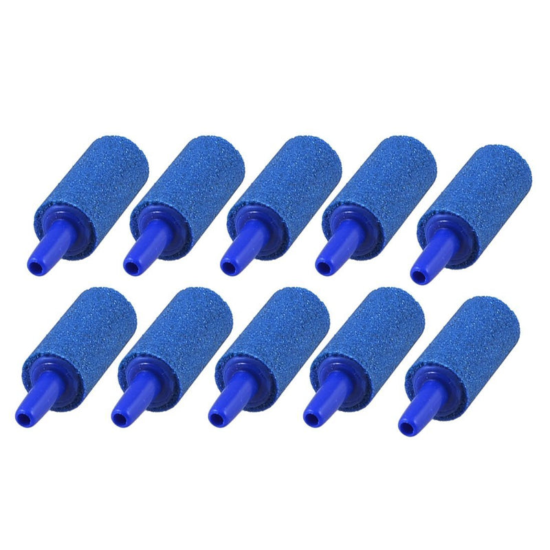 [Australia] - uxcell Blue 25mmx15mm Cylinder Mineral Bubble Release Aquarium Air Stone 10 Pcs 