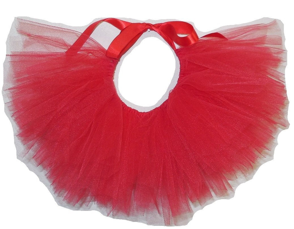 Pawpatu Handcrafted in USA Red Tulle Tutu for Dogs XS - PawsPlanet Australia