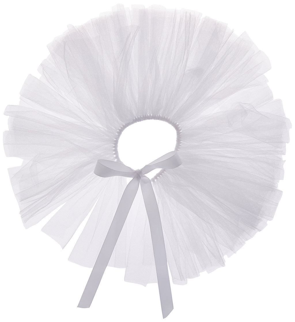 [Australia] - Pawpatu Handcrafted in USA White Tulle Tutu for Dogs X-Small 