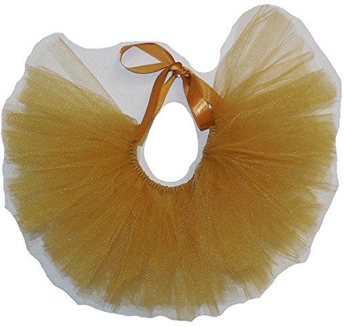 [Australia] - Handcrafted in USA Golden Brown Tulle Tutu for Extra Small Dogs XS 
