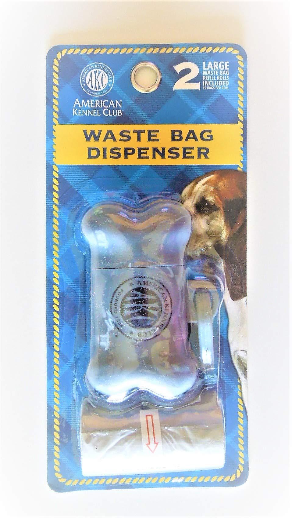 [Australia] - Waste Bag Dispenser, Poop Bag, Blue in Color, Scented Bags for Pet Waste, Hooks on Leash, 2 Refill Rolls Included 