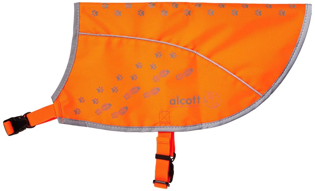 Alcott Essential Visibility Dog Vest Medium Alcott Essential Visibility Dog Vest with Reflective Trim & Accents Neon Orange - PawsPlanet Australia