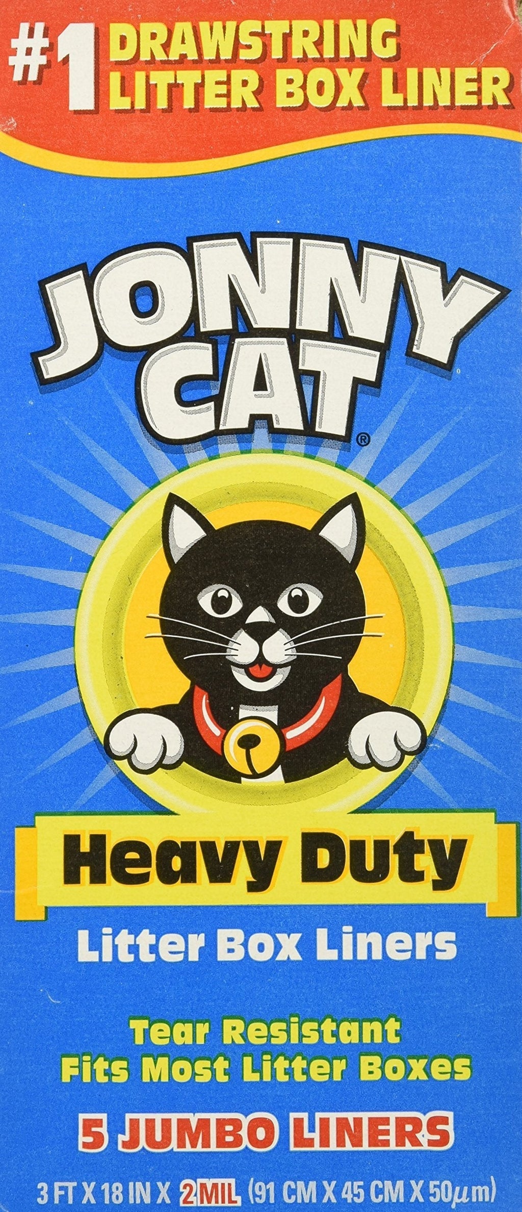 [Australia] - JONNY CAT Cat Litter Box Liners 5per Box - 2 Pack (Total 10 Liners) 1 