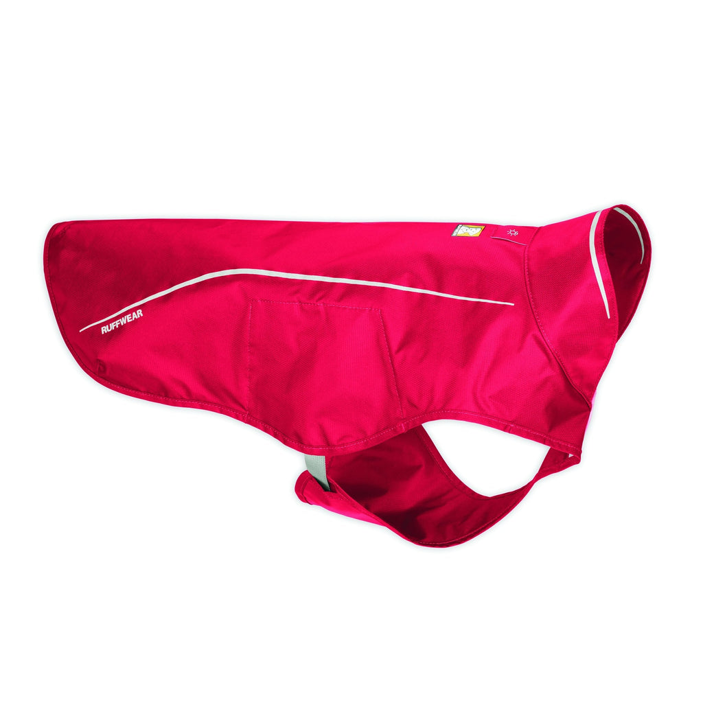 RUFFWEAR - Sun Shower Lightweight Waterproof Rain Jacket for Dogs XX-Small Red Currant - PawsPlanet Australia