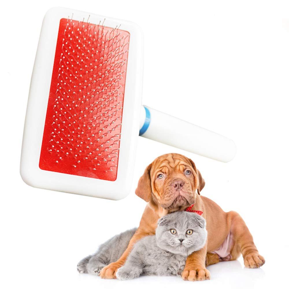 [Australia] - LUCKSTAR Dedicated Cat Dog Pet Comb Brush Fur Super Soft Small Pet Dog Grooming Pet Hair Cleaning Slicker Brush for Dog Cat and Any Long-haired Animal 