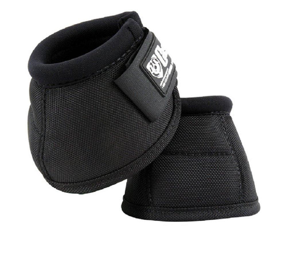 [Australia] - Cashel No Turn Bell Boots for Horses, Equine - Pair - Size: Large Color: Black 