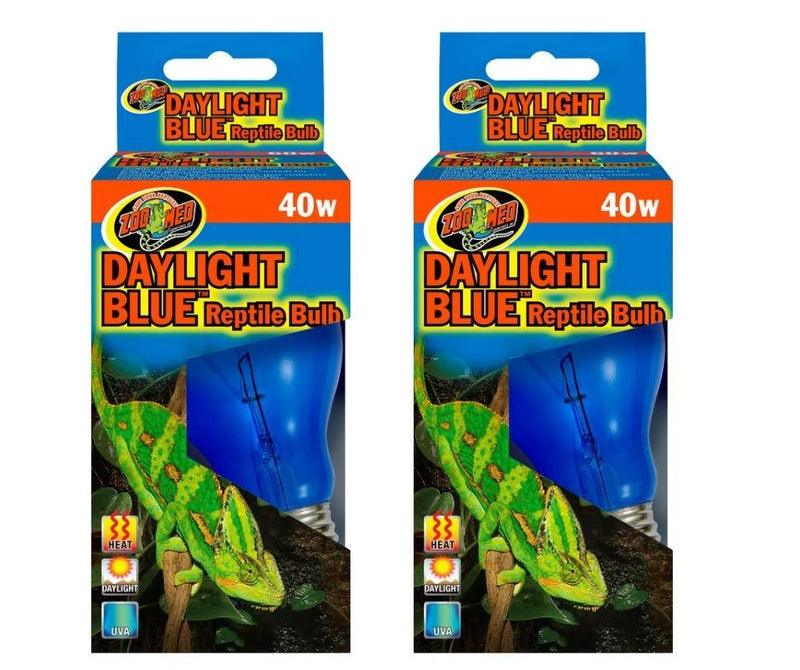 [Australia] - Zoo Med 2 Pack Daylight Blue Reptile Bulb - 40 Watts 