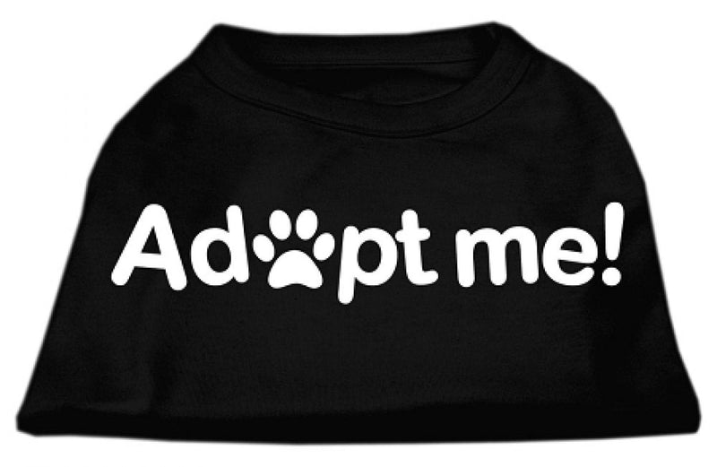 Mirage Pet Products Adopt Me Screen Print Shirt, Small, Black - PawsPlanet Australia