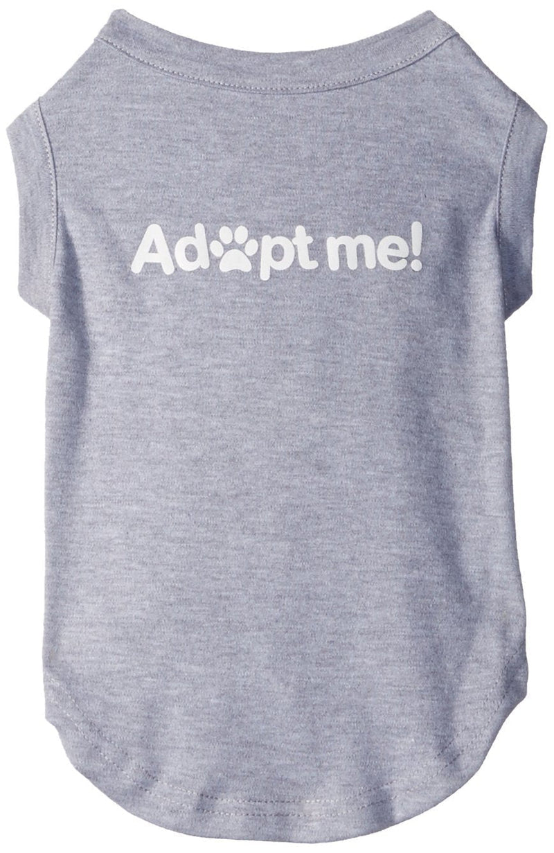 [Australia] - Mirage Pet Products Adopt Me Screen Print Shirt, Large, Grey 