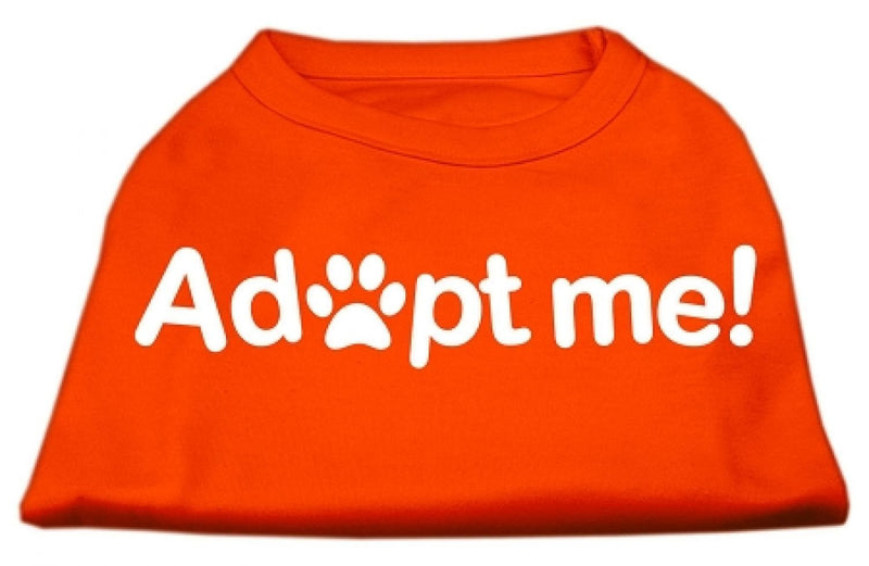 [Australia] - Mirage Pet Products Adopt Me Screen Print Shirt, Small, Orange 