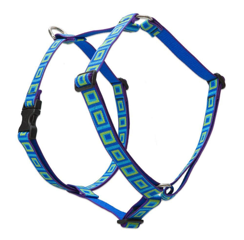 [Australia] - Lupine 1 Inch Sea Glass Roman Dog Harness for Medium and Large Dogs 1"W; 24-38" Girth 