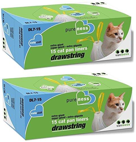 [Australia] - Pure-Ness Drawstring Cat Pan Liners,Pack of 2 (15-Count X 2) 