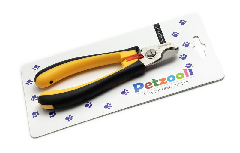 [Australia] - Petzooli High-Grade Stainless Steel Nail Cutter for Pet Non-Slip Soft Grip Handle Clean Sharp Blades Quick Easy Trim Efficient Thin or Thick Claws Fast Easy Result-Driven Pet-Friendly 