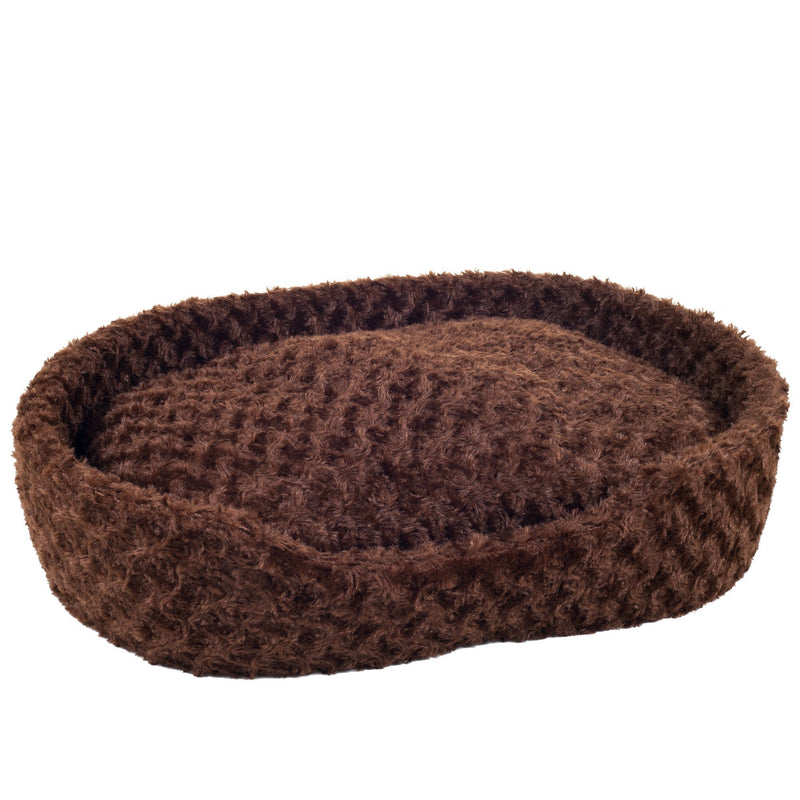 [Australia] - PETMAKER 80-07-S-B Cuddle Round Plush Pet Bed Brown Small 