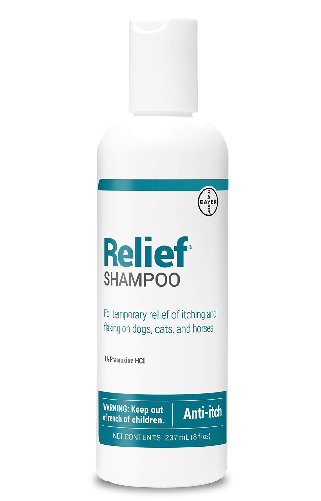 [Australia] - Bayer Relief Shampoo, Temporary Relief of itching and flaking, moisturizer for Dry Skin and Coat 8 oz 