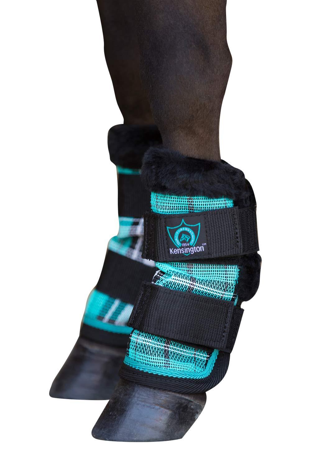 [Australia] - Kensington KPP Miniature Horse Fly Boots - Fly Pony Horse Boots Perfect for Equine Leg Wraps and Maximum Horse Fly Protection Black Ice 