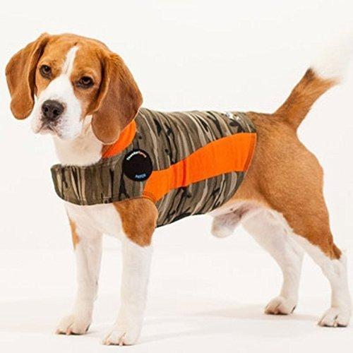 ThunderShirt Polo Dog Anxiety Jacket | Vet Recommended Calming Solution Vest for Fireworks, Thunder, Travel, & Separation XX-Small Camo - PawsPlanet Australia