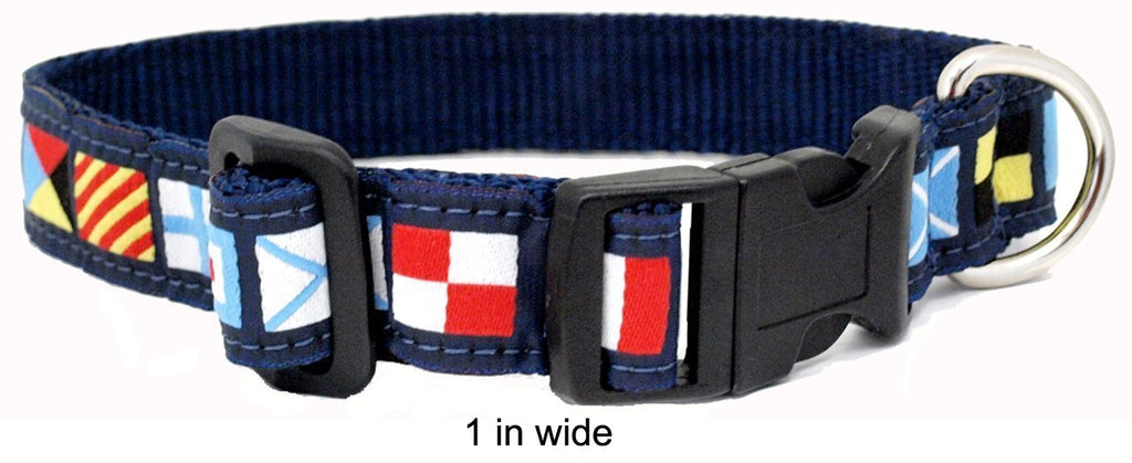 [Australia] - Skippers Nautical Code Flag Pet Collar 1"Wide L (15.5to21.5) 