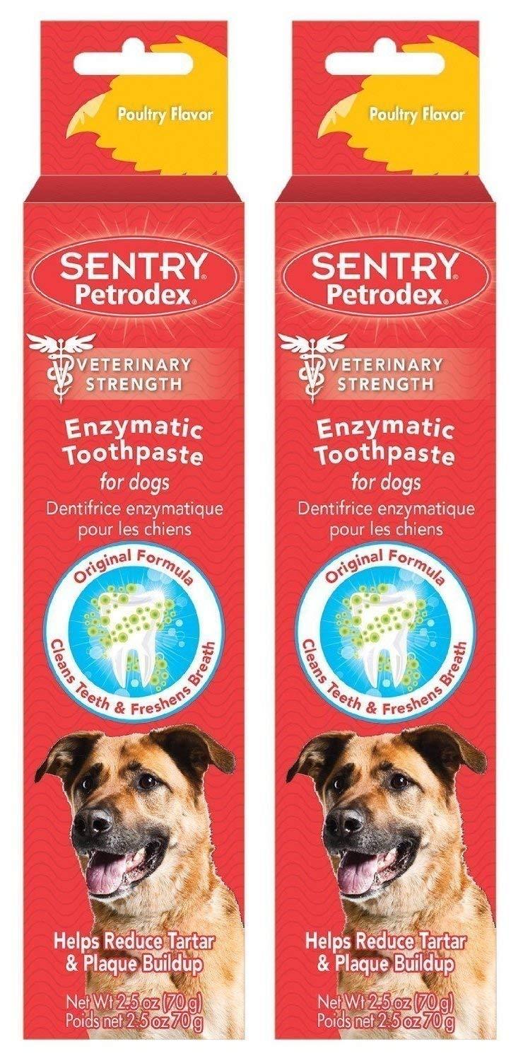 Petrodex Enzymatic Toothpaste for Dogs - Poultry Flavor, 2.5-Ounce, 2 Pack - PawsPlanet Australia