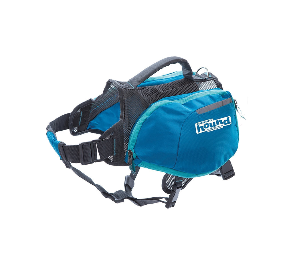 [Australia] - Daypak Dog Backpack Hiking Gear For Dogs by Outward Hound MD Blue 