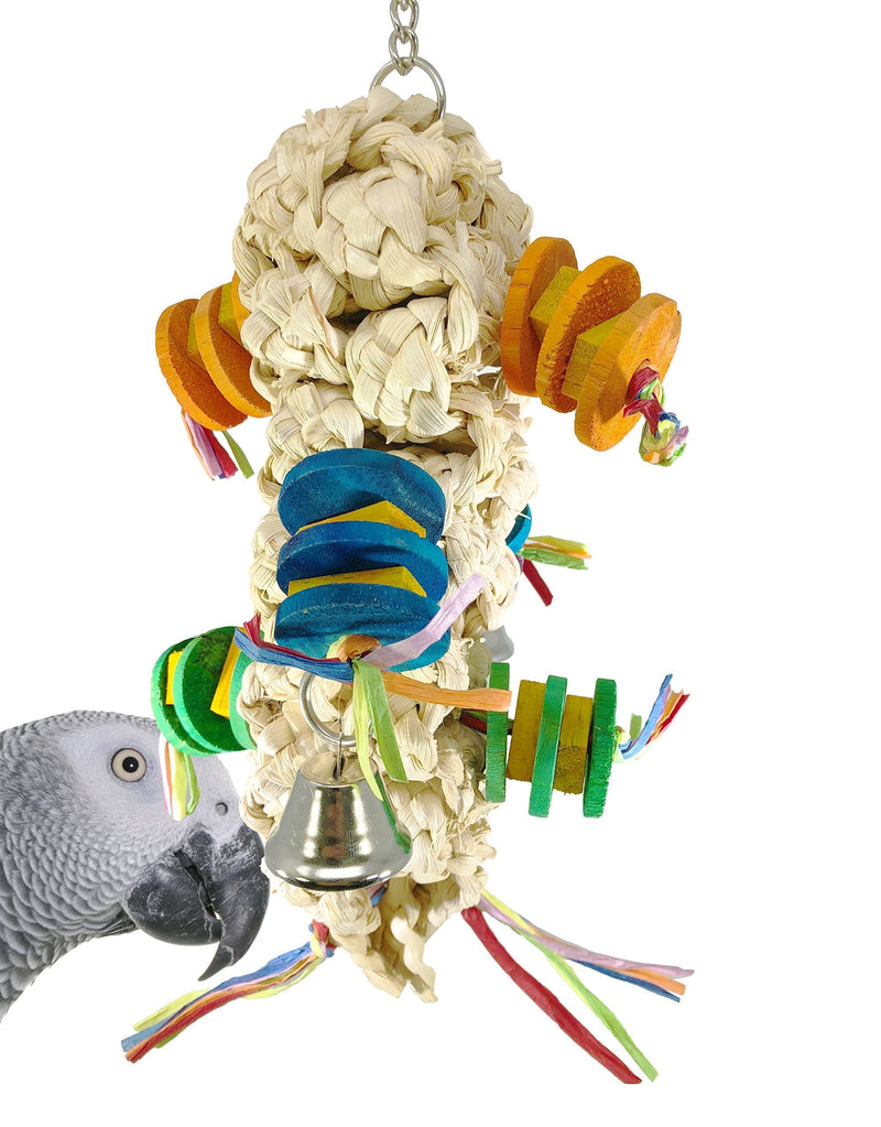 [Australia] - Bonka Bird Toys 1855 Lanyard Chew Fish BIird Toy Parrot cage Toys Cages Foraging African Grey Amazon 