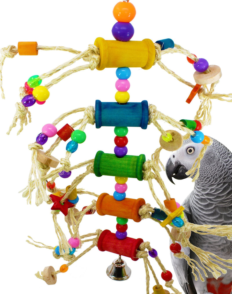 [Australia] - Bonka Bird Toys 1846 Pluck My Bobbins Bird Toy Parrot cage Toys Cages African Grey Amazon Conure 