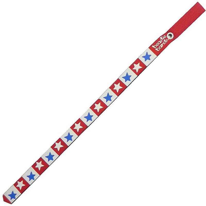 [Australia] - Beastie Bands Cat Collar, Red, White and Blue with Stars 