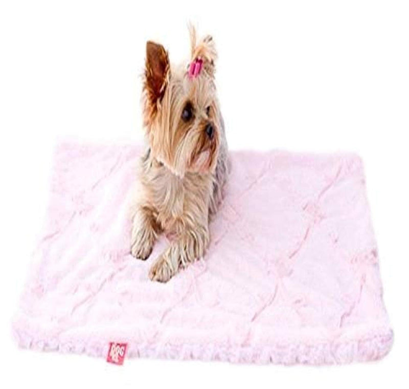 [Australia] - The Dog Squad 30 by 36-Inch Minkie Binkie Blanket, Medium, Pale Pink Roses 