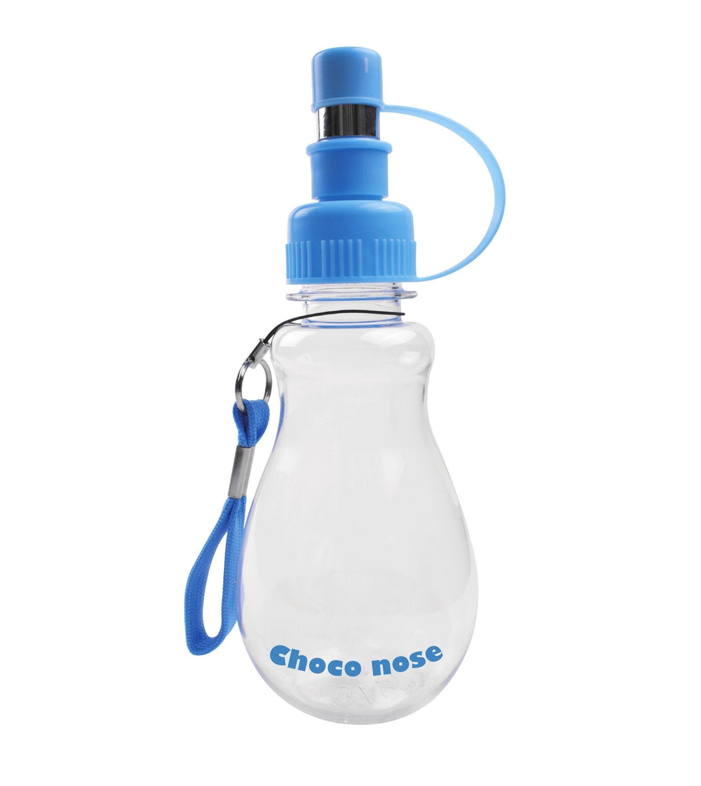 [Australia] - Choco Nose H258 Modern Pet Portable Water Bottle, Small-Sized Dog (Up to 12 lb), Cat, Rabbit, Small Animal Travel Drinker, BPA Free, No Drip, 8 Oz. Nozzle Diameter: 16mm Baby blue 