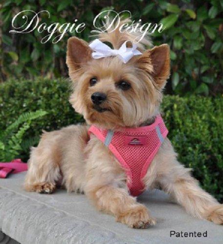 [Australia] - DOGGIE DESIGN Choke Free Reflective Step in Ultra Harness Pink American River m 