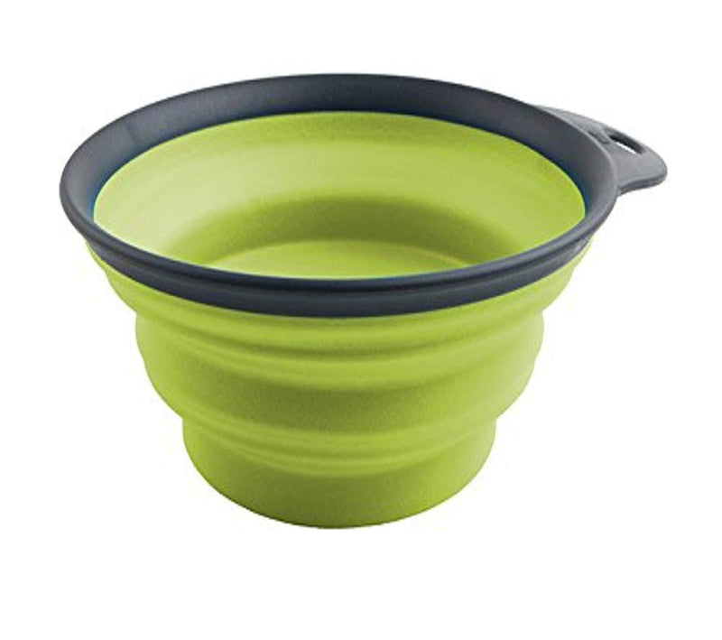 [Australia] - Dexas Pets Collapsible Travel Cup Large Gray/Green 