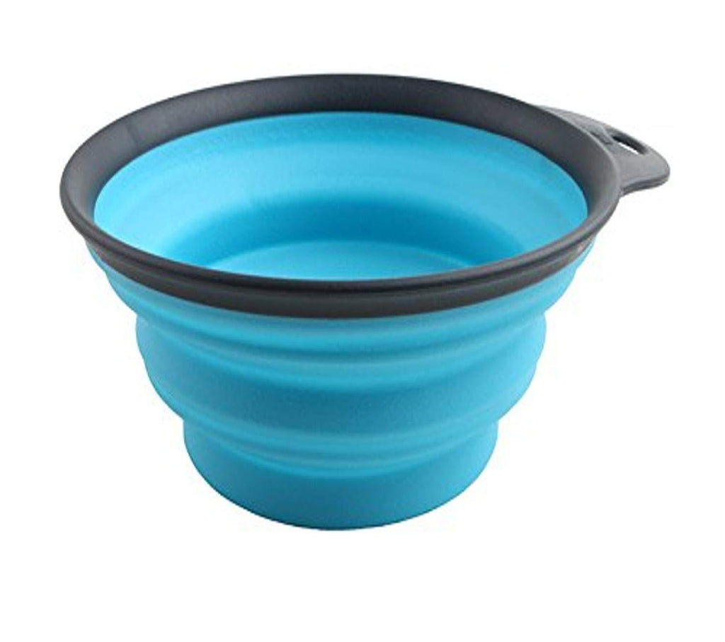 [Australia] - Dexas Pets Collapsible Travel Cup Large Gray/Blue 