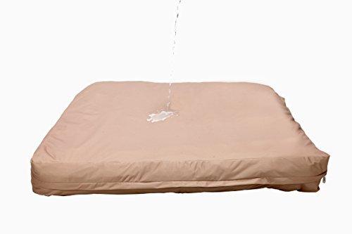 [Australia] - Dog Bed Liner - USA Based - Premium Durable Waterproof Heavy Duty Machine Washable Material with Zipper Opening - 2 Year Warranty Large Tan 