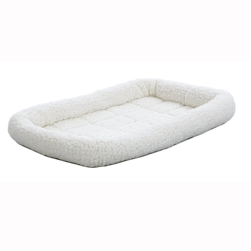 [Australia] - Pet Carrier Pet Bed in Fleece | Machine Washable by MidWest 24" White 