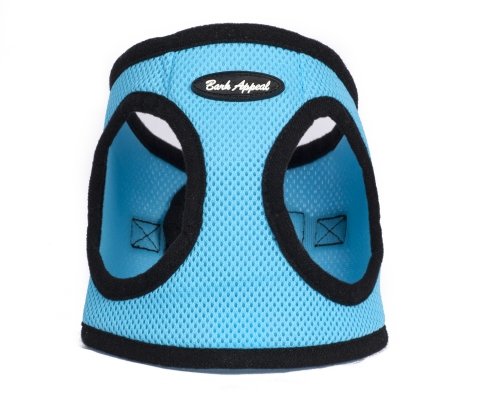 Bark Appeal Mesh Step in Harness X-Small Aqua Blue - PawsPlanet Australia