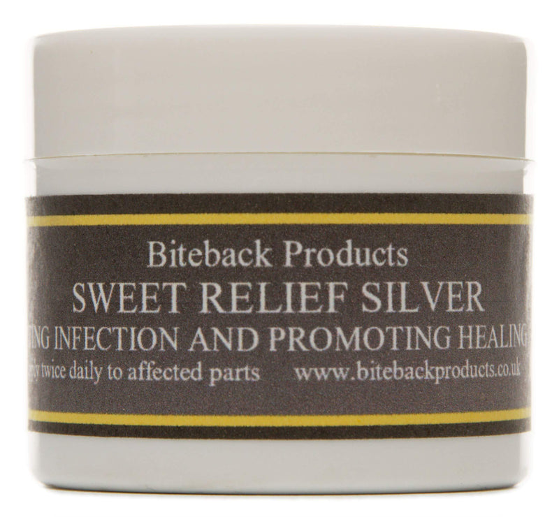 Biteback Products 'Sweet Relief Silver'™ Multi-Purpose Cream For Supporting Sore Skin's Natural Healing 50g - PawsPlanet Australia