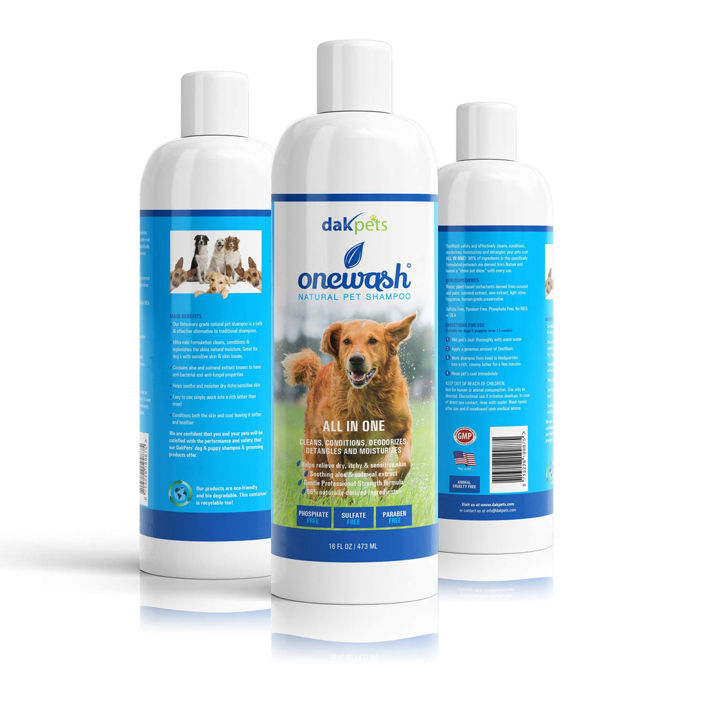 [Australia] - Natural Oatmeal Dog-Shampoo & Conditioner Wash | Veterinary Grade Formula Wash for Dogs Cats & Small animals | Helps Hot Spots | Aloe for Allergies & Sensitive Skin | Relieve Dry, Itchy Skin 