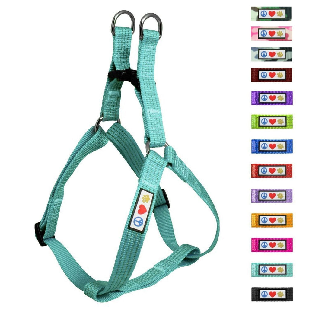 [Australia] - Pawtitas Pet Reflective Step in Dog Harness or Reflective Vest Harness Comfort Control Training Walking of Your Puppy Harness/Dog Harness Small S Teal 