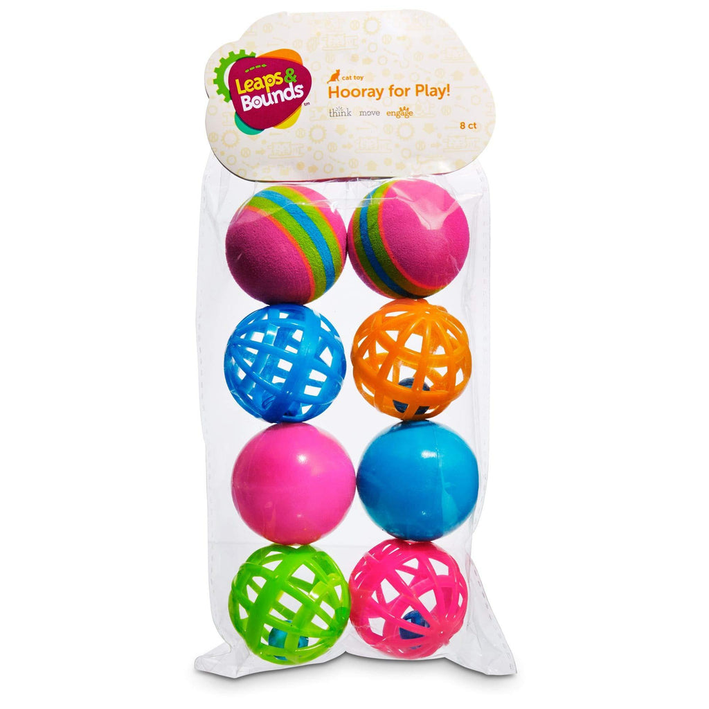 [Australia] - Leaps & Bounds Variety Pack of Balls Cat Toys Assorted 