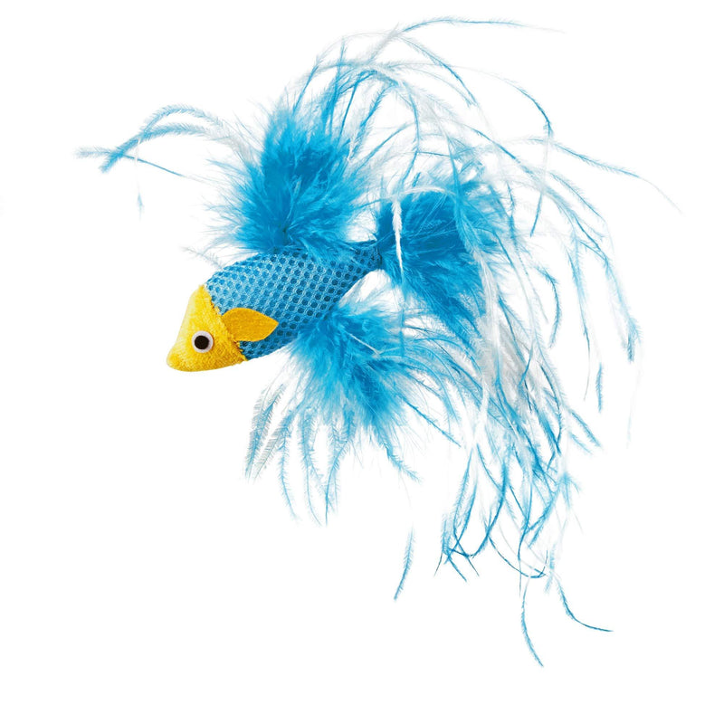 [Australia] - Leaps & Bounds Feathered Fish Cat Toy with Catnip Assorted 