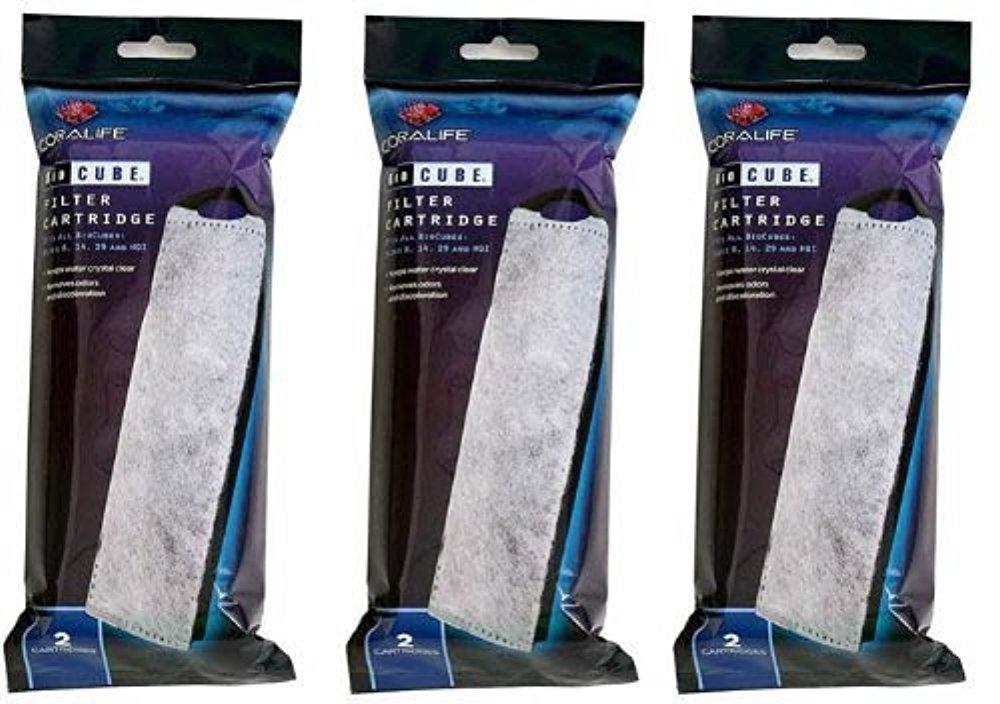 [Australia] - Coralife BioCube Original Filter Cartridge Replacements, 2-Pack (3X2 Pack) 