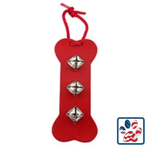 [Australia] - Leather Bone Bell Door Hanger - RED - 