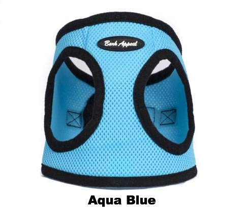 [Australia] - Bark Appeal Mesh Step in Harness, Small, Aqua Blue 