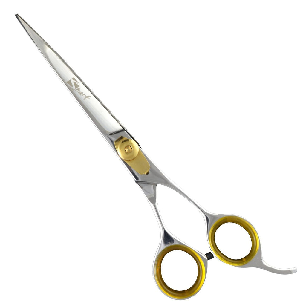 [Australia] - Sharf Gold Touch Pet Scissors, 7.5 Inch Straight Shears, Dog Grooming Scissors, Pet Grooming Shears Made of 440c Japanese Stainless Steel 
