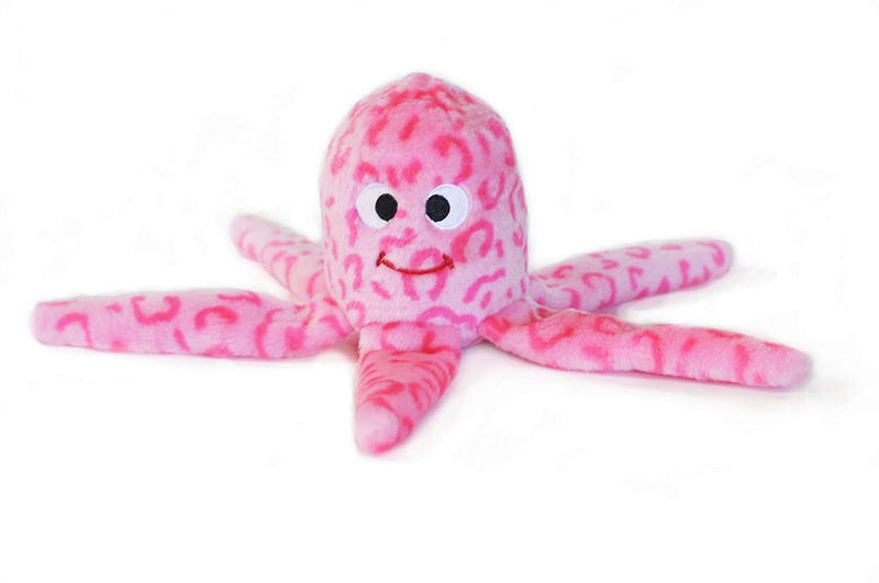 [Australia] - ZippyPaws - Floppy Jelly Squeaky Plush Dog Toy, Pink 