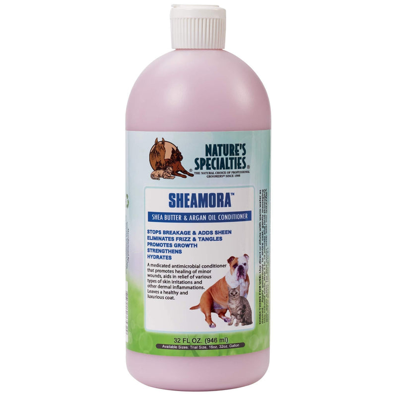 [Australia] - Nature's Specialties Sheamora Shea Butter & Argan Oil Conditioner for Dogs Cats, Non-Toxic Biodegradeable, 32oz 32-Ounce 