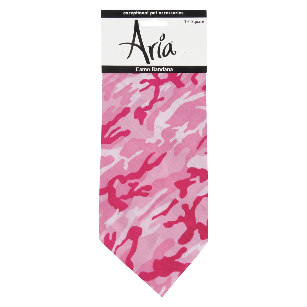 [Australia] - Aria Camo Bandanas for Dogs, Pink 