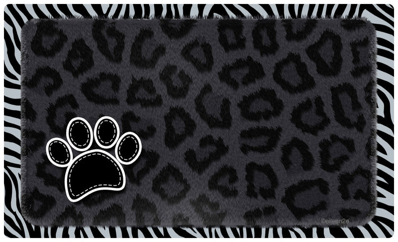 [Australia] - Drymate Pet Bowl Place Mat in Furtitude Black Leopard 